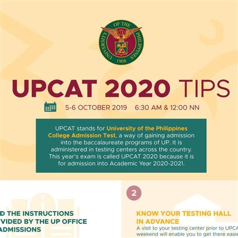 [INFOGRAPHIC] Tips for UPCAT 2020 examinees.
